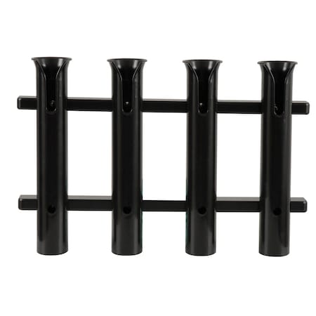 Taco Marine 4-Rod Poly Rod Rack - Black P03-064B